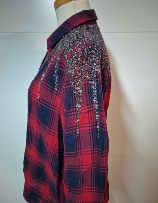 Camisa Francomina cuadros rojo-azul