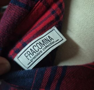 Camisa Francomina cuadros rojo-azul