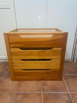 Cajonera madera 4 cajones