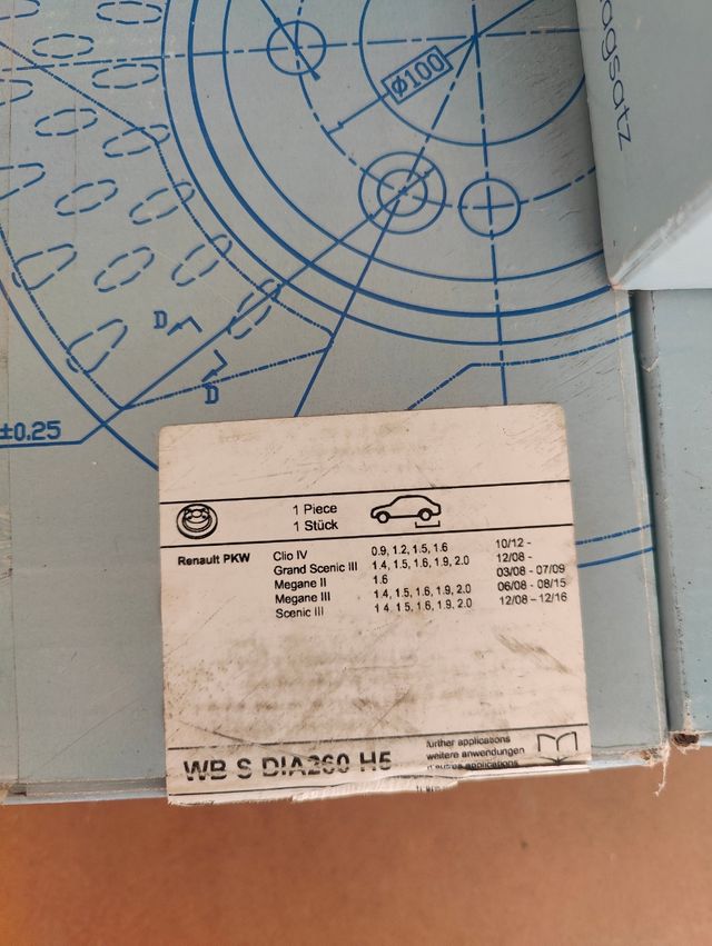 Kit Repuestos Renault Megane 2015