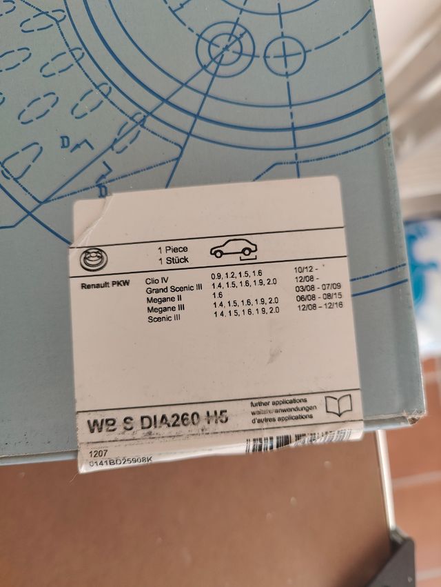 Kit Repuestos Renault Megane 2015