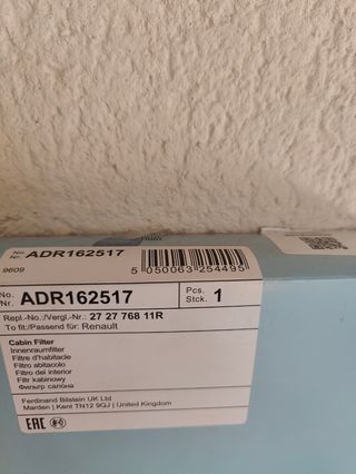 Kit Repuestos Renault Megane 2015