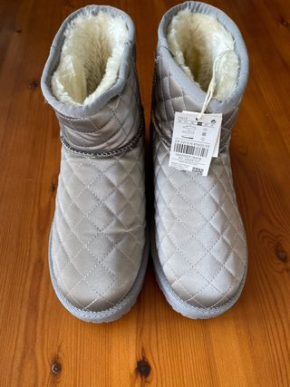 Botas Invierno - Plata - Talla 39
