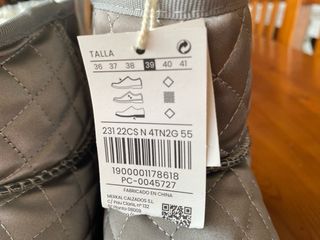 Botas Invierno - Plata - Talla 39
