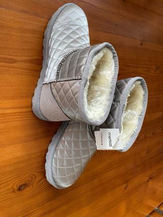 Botas Invierno - Plata - Talla 39
