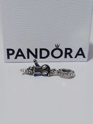Charm Pandora azul y plata