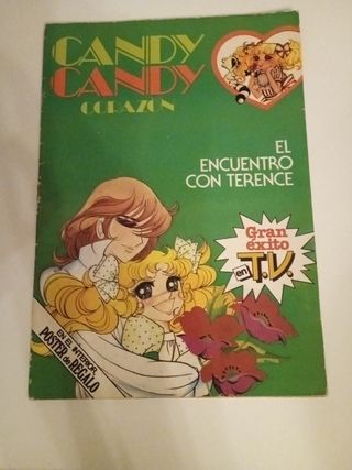 Tebeo candy Candy con poster gigante dentro del te