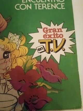 Tebeo candy Candy con poster gigante dentro del te