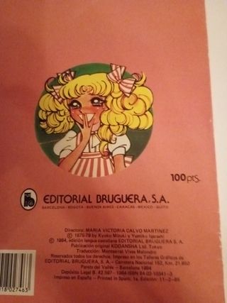 Tebeo candy Candy con poster gigante dentro del te