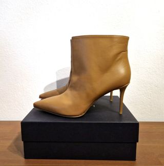Stivaletti con tacco Le Silla, pelle, marrone,N.42