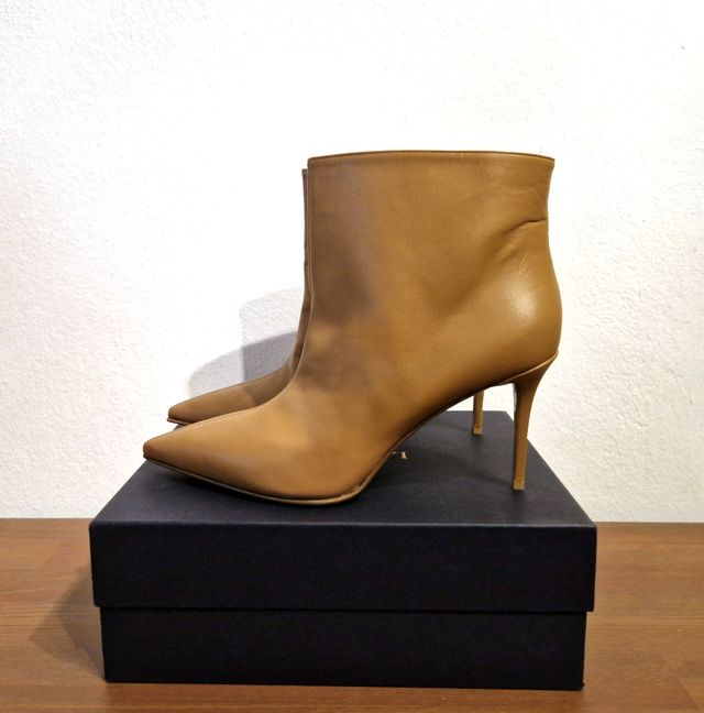 Stivaletti con tacco Le Silla, pelle, marrone,N.42