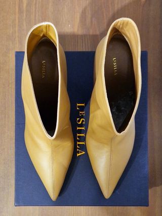 Stivaletti con tacco Le Silla, pelle, marrone,N.42