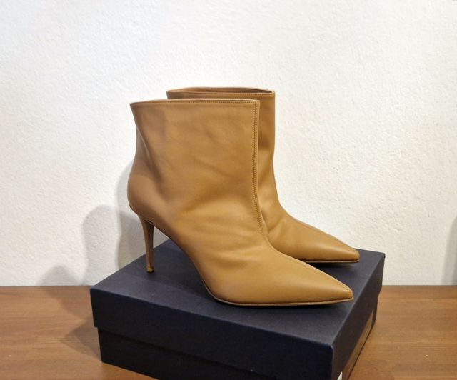 Stivaletti con tacco Le Silla, pelle, marrone,N.42