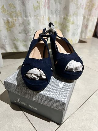 Tacón Azul Marino - Talla 40