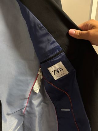 Traje negro Zara Talla 50 (L) (americana+pantalón)
