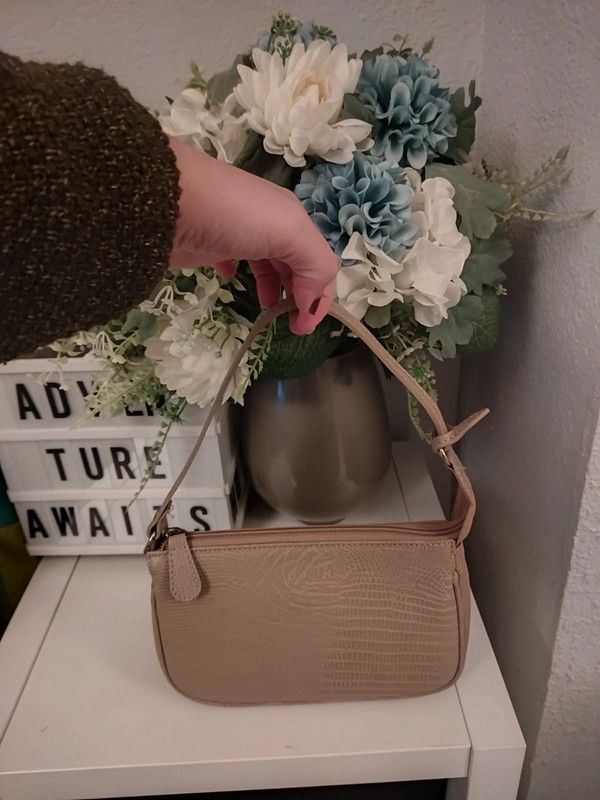 Bolso bandolera beige