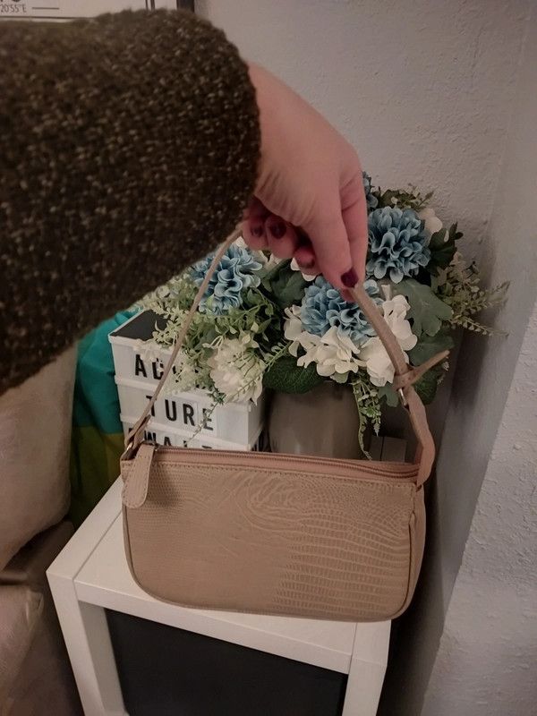 Bolso bandolera beige