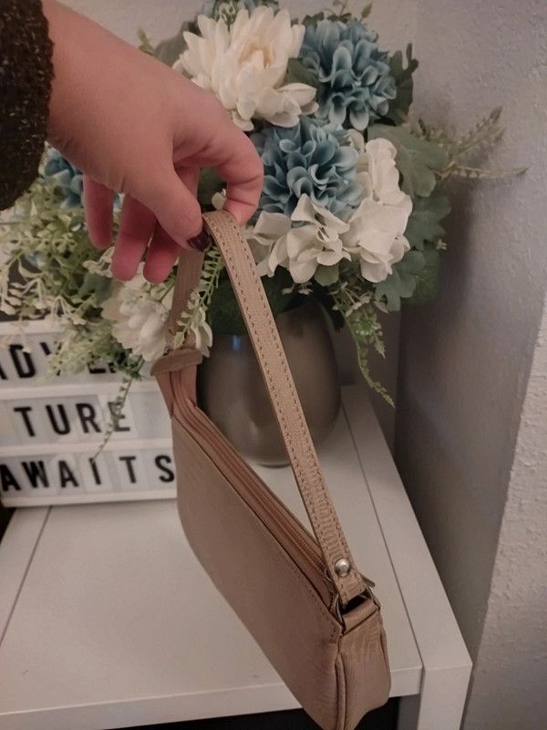 Bolso bandolera beige