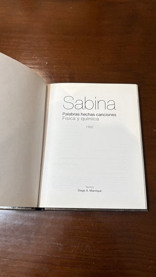 Libro Joaquín Sabina: Física y Química