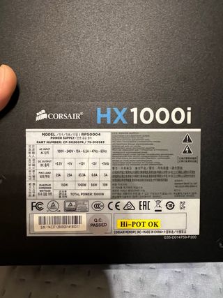 Alimentatore Corsair HX1000i - 80 Plus Platinum 