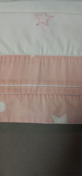 Juego sábanas cuna bebé - rosa