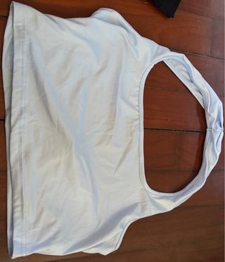 Top azul halter - crop