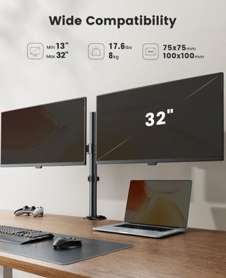 Soporte doble PC - Negro