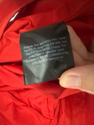 Chaqueta roja Garcia - Talla M