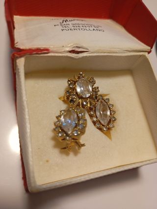 Pendientes y anillo Munera dorados