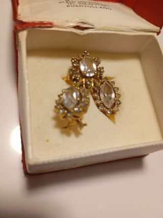 Pendientes y anillo Munera dorados