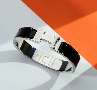 Pulsera Hermès | Dorado y Blanco