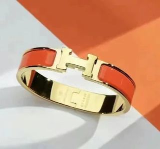 Pulsera Hermès | Dorado y Blanco