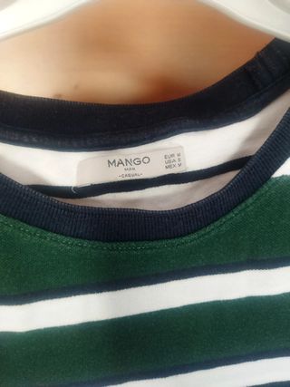 Camiseta rayas Mango M