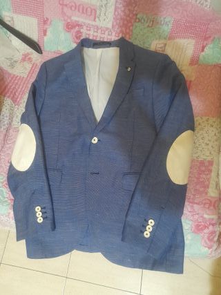 Americana azul caballero