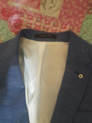 Americana azul caballero