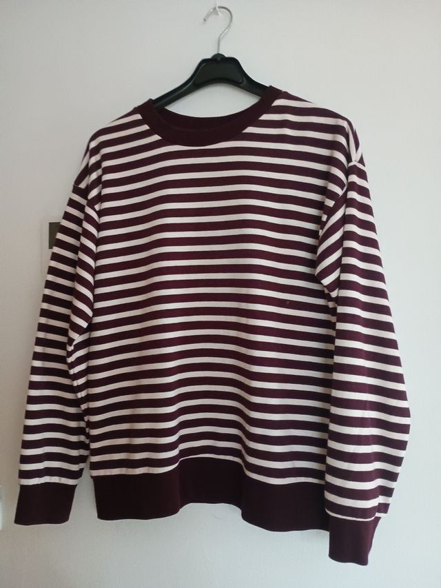 Jersey rayas marrón-blanco