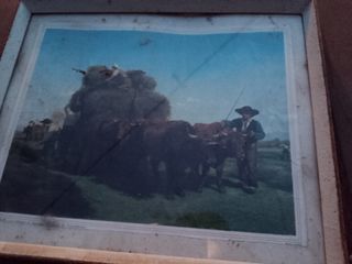 Cuadro antiguo - Paisaje rural