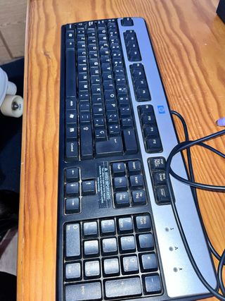 Teclado HP - Negro/Plata