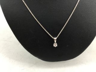 cadena oro 18k con piedra con diamante 24cm
