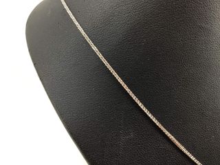 cadena oro 18k con piedra con diamante 24cm