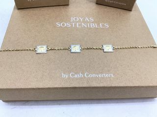 pulsera oro 18k con circonita