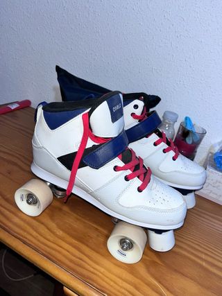 Patines Oxelo blancos y azules