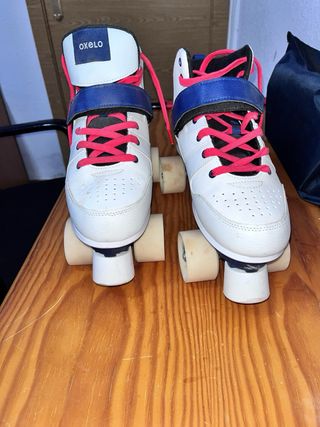 Patines Oxelo blancos y azules