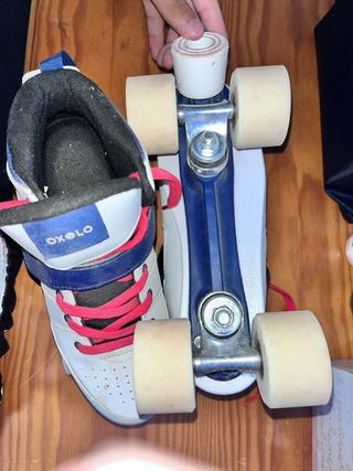Patines Oxelo blancos y azules