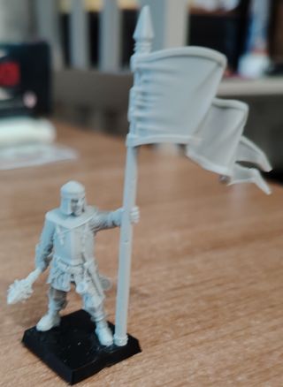 Heresy lab Bretonnian Battle Standard Bearer