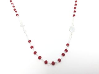 collar plata 925mm con piedra con circonita 28cm 