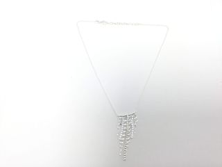 collar plata 925mm con piedra con circonita 22cm 