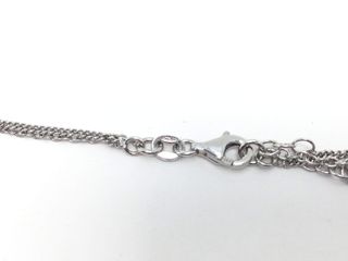 collar plata 925mm con piedra con perla 23cm 