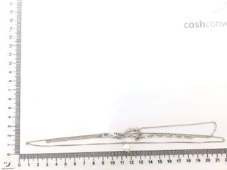 collar plata 925mm con piedra con perla 23cm 