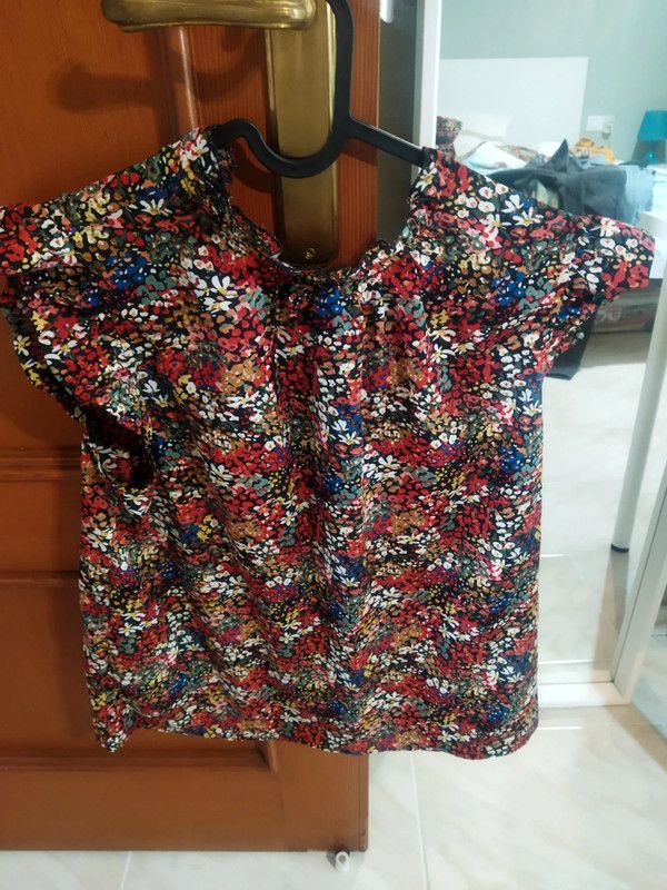 Blusa estampada multicolor